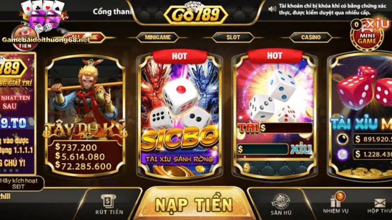Đa dạng thể loại game bài